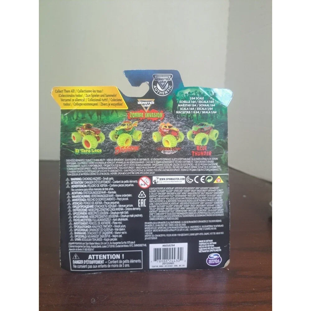 2020 Spin Master Monster Jam Zombie Invasion Blue Thunder Walmart Exclusive...